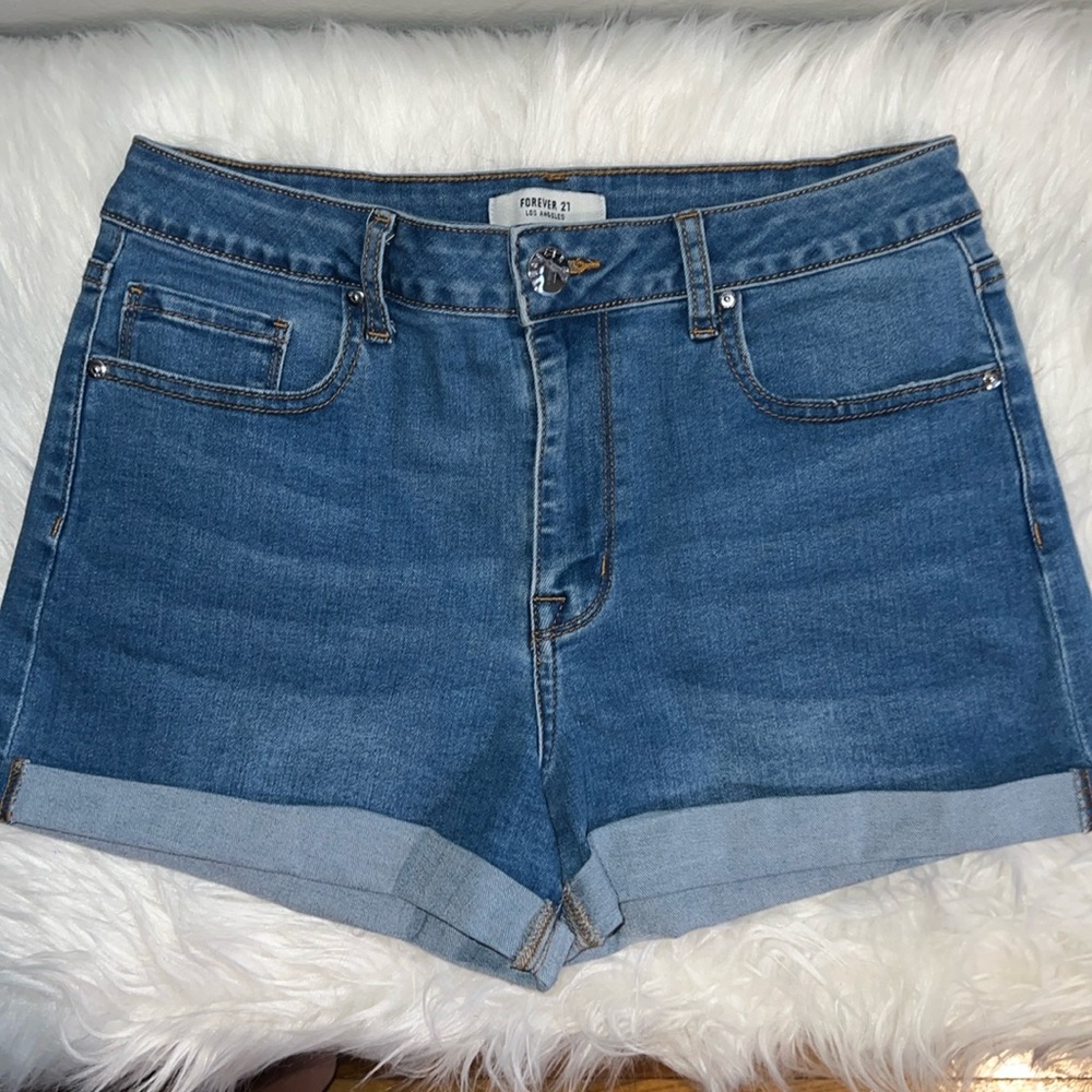 Classic Blue Denim Women's Shorts